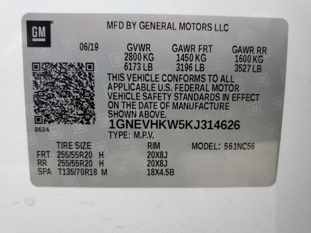 1GNEVHKW5KJ314626 Chevrolet Traverse L 13