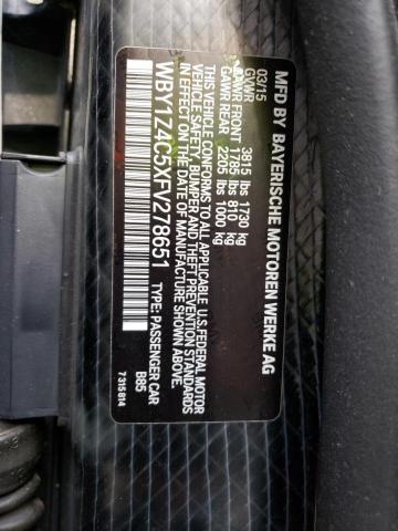 WBY1Z4C5XFV278651 BMW I3 REX