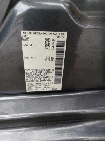 1N4BL4FW9NN404188 Nissan Altima Platinum