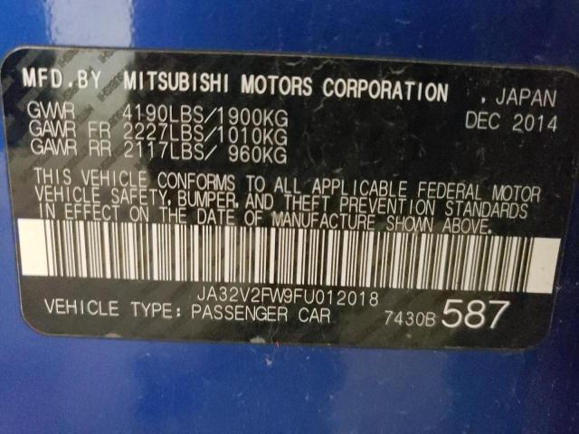 JA32V2FW9FU012018 Mitsubishi Lancer Se