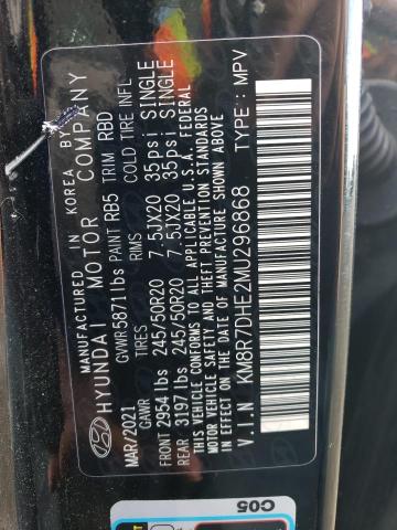 2021 HYUNDAI PALISADE C - KM8R7DHE2MU296868