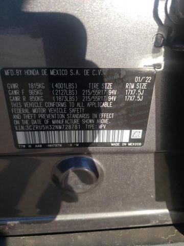 3CZRU5H32NM728781 Honda HR-V LX