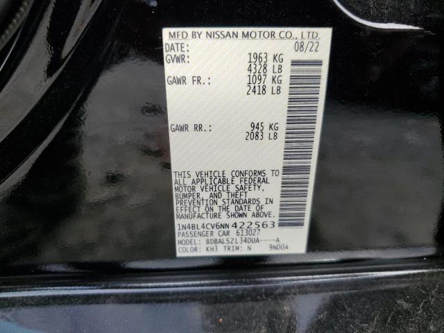 1N4BL4CV6NN422563 Nissan ALTIMA SR