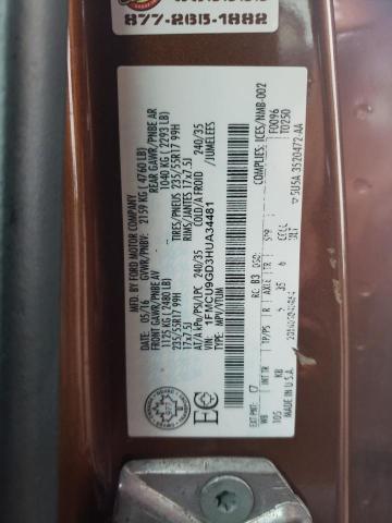 2017 FORD ESCAPE SE - 1FMCU9GD3HUA34481