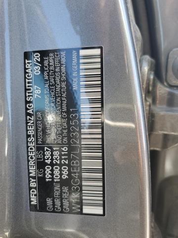 W1K3G4EB7LJ232531 Mercedes-Benz A 220