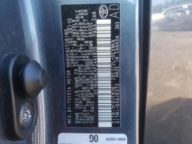 2T1BURHE4FC447835 Toyota COROLLA L