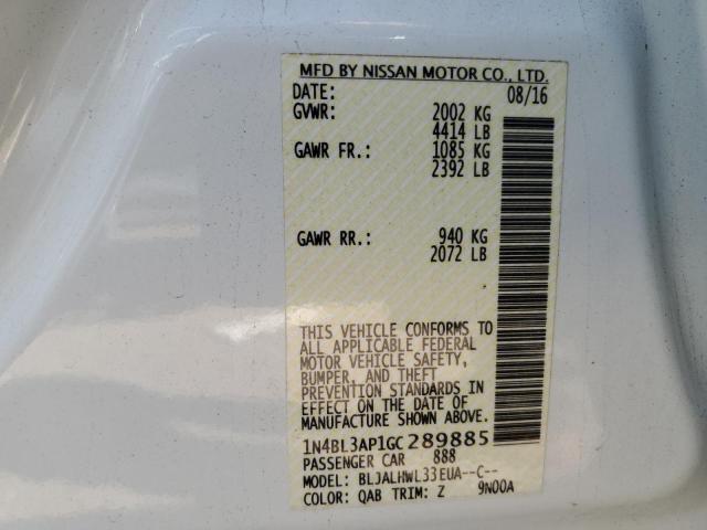 1N4BL3AP1GC289885 Nissan Altima 3.5sl