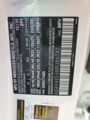 4JGFF8KE4MA386742 Mercedes-Benz Gls 63 Amg 4matic