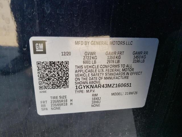 1GYKNAR43MZ160651 Cadillac XT5 LUXURY