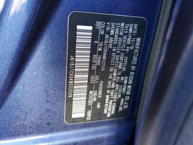 JN1BJ1CRXKW322539 Nissan Rogue Sport S