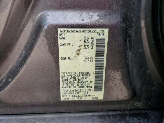 2017 NISSAN ALTIMA 2.5 - 1N4AL3AP3HC115393