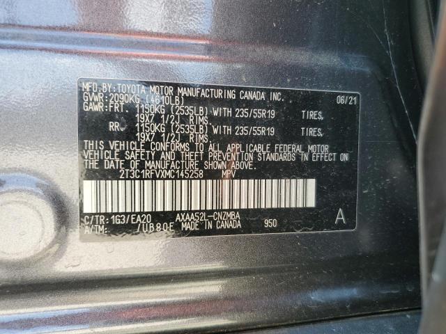 2T3C1RFVXMC145258 Toyota Rav4 Xle Premium