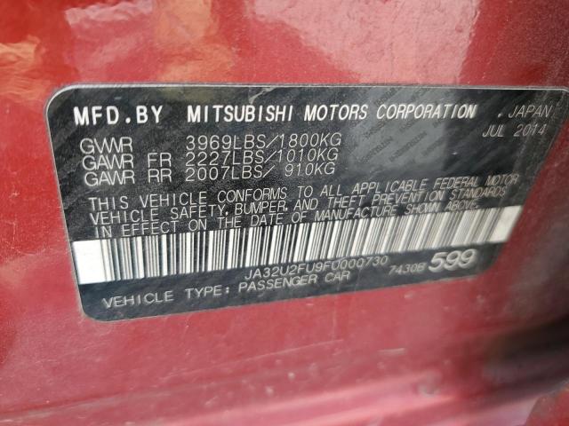 JA32U2FU9FU000730 Mitsubishi LANCER ES