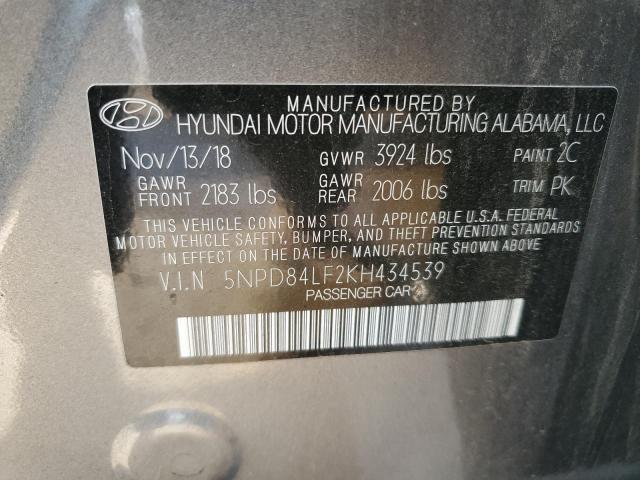 5NPD84LF2KH434539 Hyundai Elantra SE 10