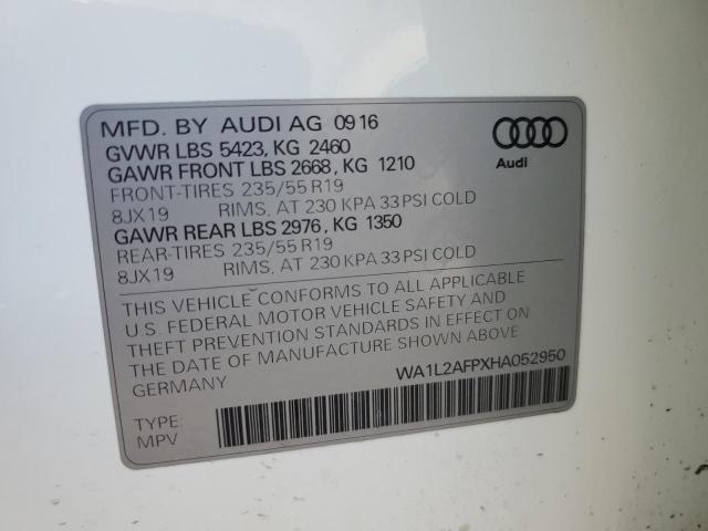 VIN WA1L2AFPXHA052950 2017 Audi Q5, Premium Plus no.12