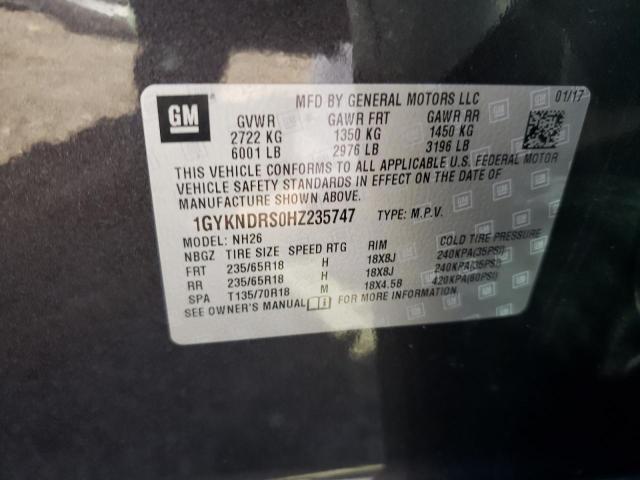 1GYKNDRS0HZ235747 Cadillac XT5 LUXURY