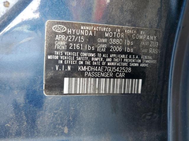 2016 HYUNDAI ELANTRA SE - KMHDH4AE7GU542528