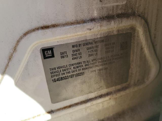 1G4GB5G31EF100291 Buick Lacrosse