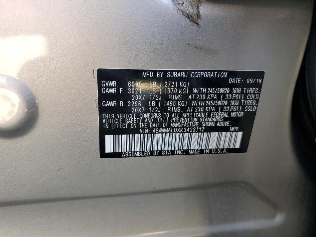 4S4WMALDXK3423717 Subaru Ascent Limited