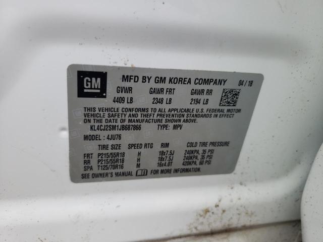 KL4CJ2SM1JB687866 Buick Encore Sport Touring