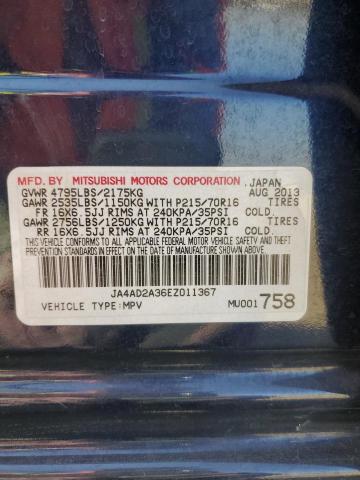 JA4AD2A36EZ011367 Mitsubishi Outlander Es