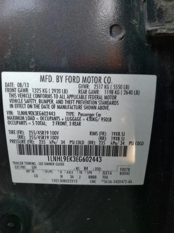 1LNHL9EK3EG602443 Lincoln MKS