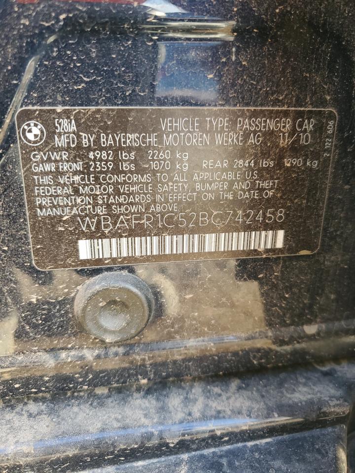 WBAFR1C52BC742458 2011 BMW 528 I