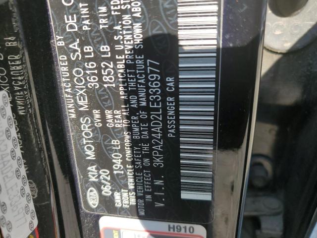 3KPA24AD2LE336977 KIA RIO LX