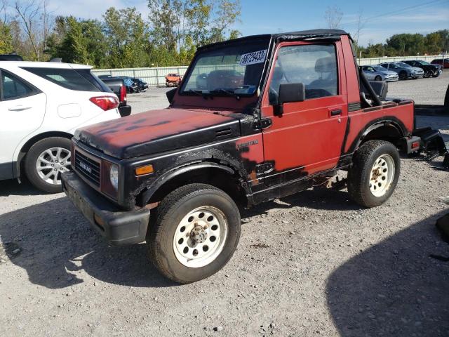 SUZUKI SAMURAI 1988 red  gas JS4JC51C7J4262008 photo #1