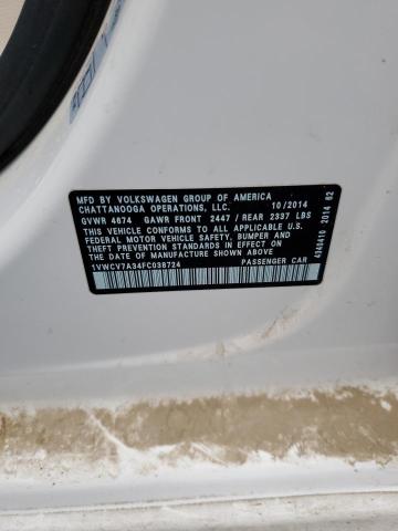 2015 VOLKSWAGEN PASSAT SEL - 1VWCV7A34FC038724