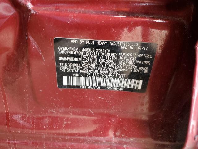 JF2SJABC8HH541007 Subaru Forester 2.5i