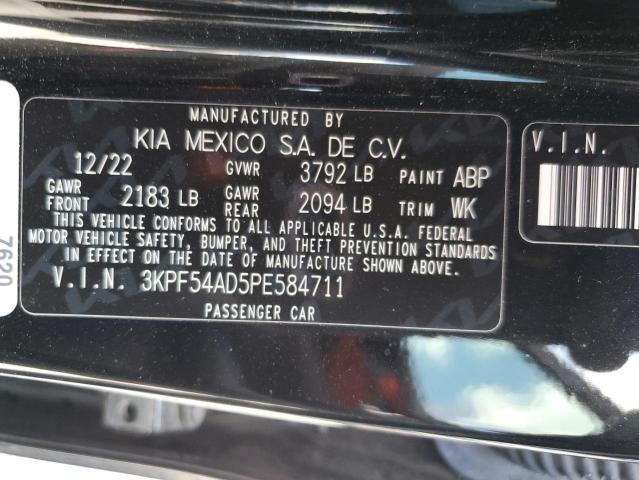 3KPF54AD5PE584711 KIA Forte Gt Line