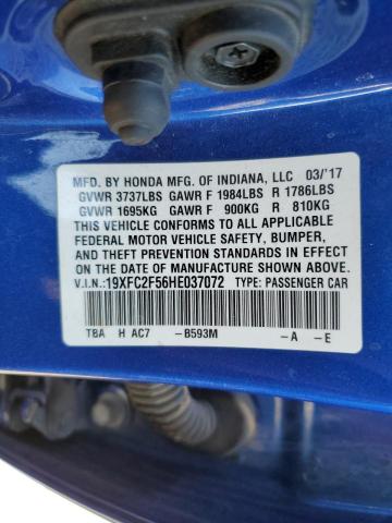 19XFC2F56HE037072 Honda Civic Lx