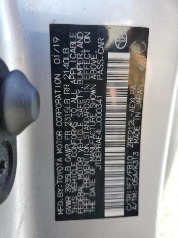 JTDEPRAE4LJ000341 Toyota COROLLA LE