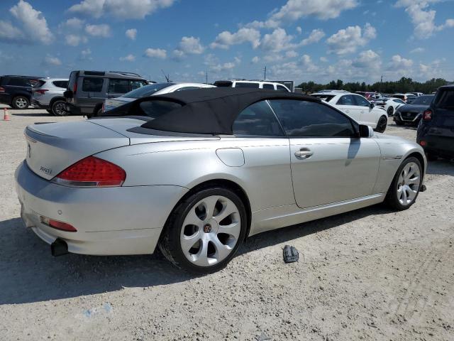 VIN: WBAEK13597CN81937 Auction: COPART Lot: 67999543 Location: FL - PUNTA GORDA SOUTH WBAEK13597CN81937 BMW 6 SERIES 2007 SILVER Photo 3
