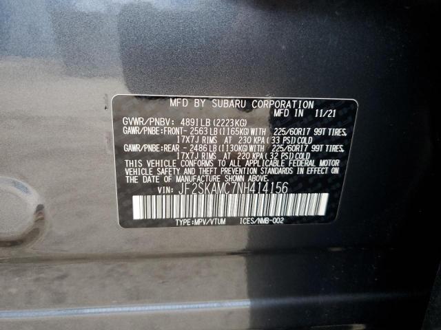 JF2SKAMC7NH414156 Subaru Forester Wilderness