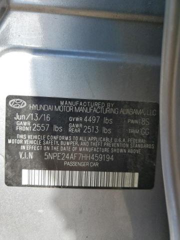 Hyundai SONATA SE 2017 5NPE24AF7HH459194 Image 12
