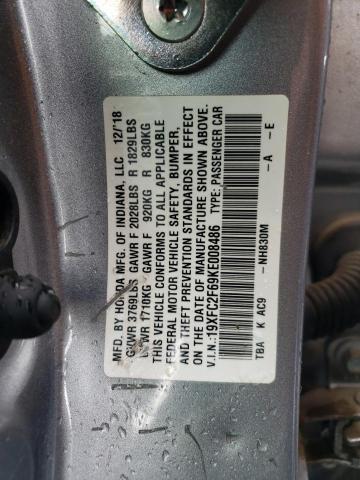 19XFC2F69KE008486 Honda Civic Lx