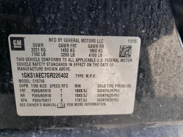 1GKS1AEC7GR226402 GMC YUKON SLE