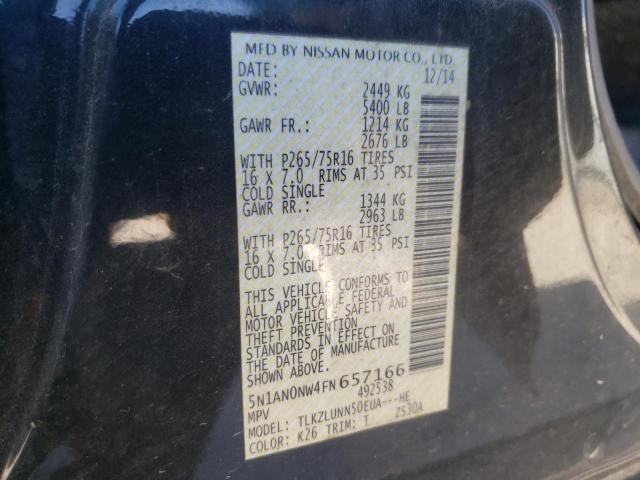 5N1AN0NW4FN657166 Nissan XTERRA X