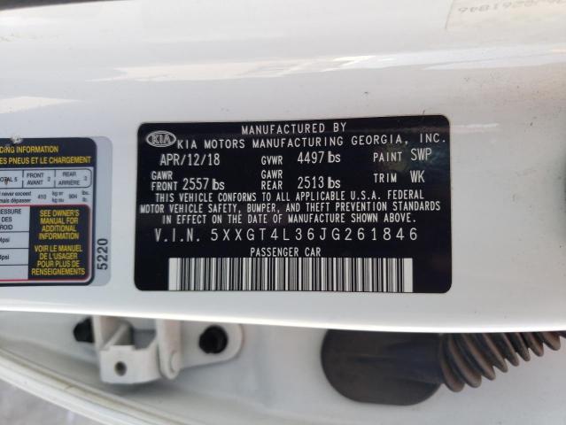 5XXGT4L36JG261846 KIA Optima Lx