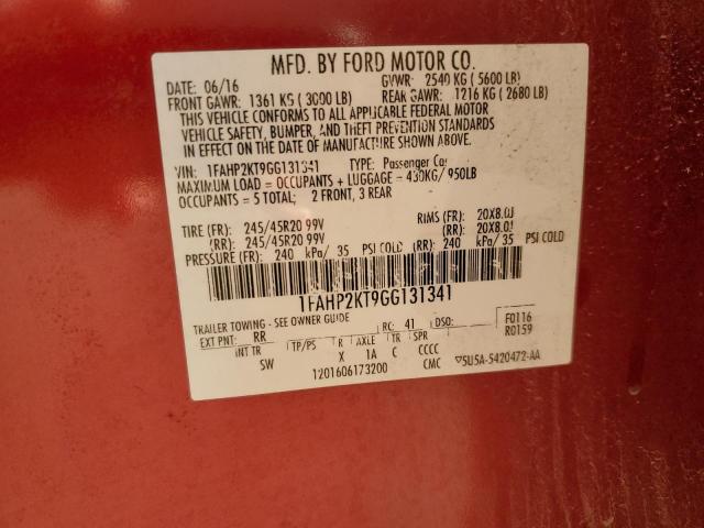 1FAHP2KT9GG131341 Ford TAURUS SHO
