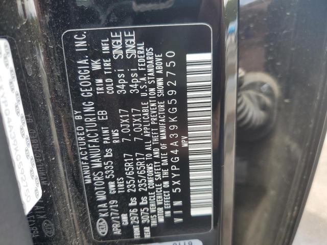 5XYPG4A39KG592750 KIA SORENTO L