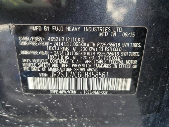 JF2SJGVC6GH458561 Subaru Forester 2.0xt Touring