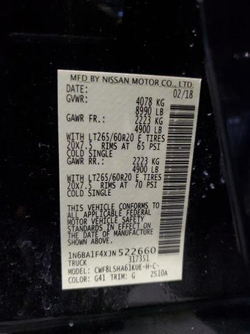 1N6BA1F4XJN522660 Nissan Titan Xd Sl