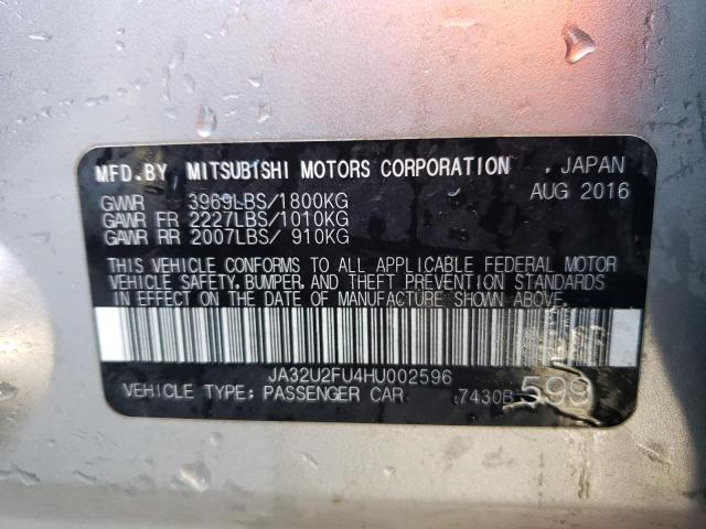 JA32U2FU4HU002596 Mitsubishi LANCER ES