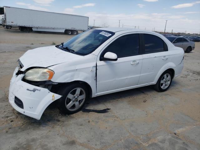 2009 Chevrolet Aveo LT in Blue - Drivers Side Profile Stock Photo