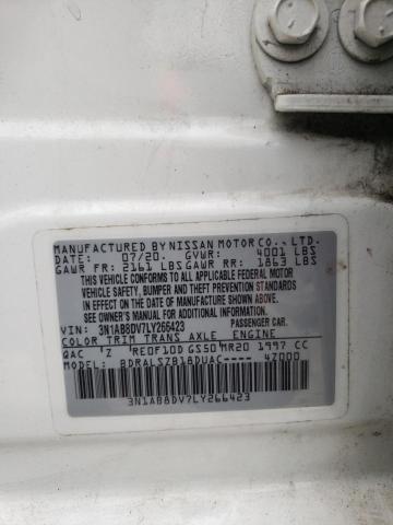 3N1AB8DV7LY266423 | 2020 NISSAN SENTRA SR