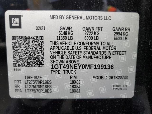 1GT49NEY0MF199136 GMC Sierra K2500 Slt
