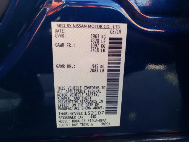 1N4BL4CV9LC152107 Nissan ALTIMA SR